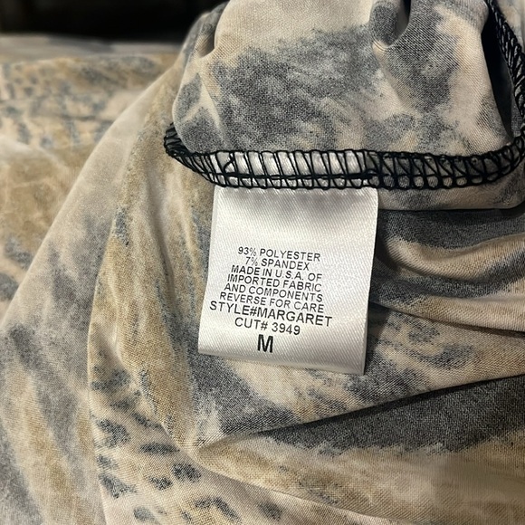 Women's Animal Print Flowy Mini Dress Sz M - Picture 10 of 10